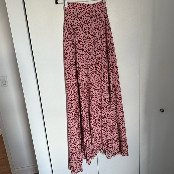 Alexis Floral Print Full Length Wrap Skirt - Picture 7 of 12
